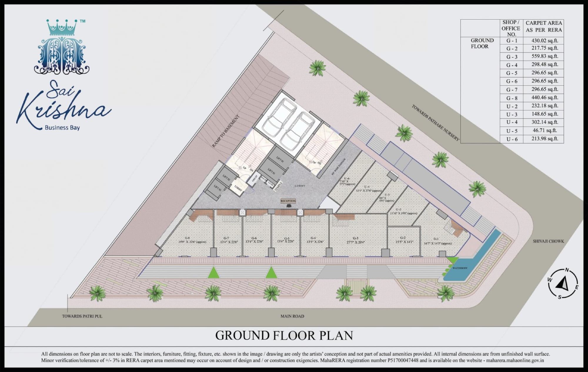 Sai Krishna Business Bay ground floor plan