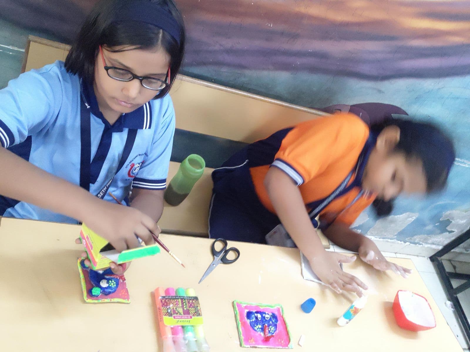 Art & Craft activity at Seth Hirachand Mutha School