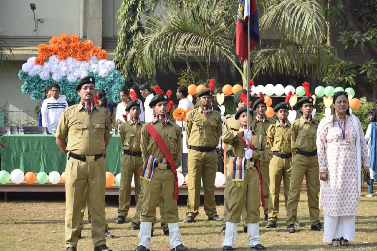 NCC cadets on parade at Seth Hirachand Mutha School — photo 5
